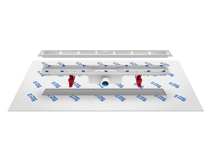 IN-DRAIN CHANNEL - Installation drainage kit with premounted geotextile fabric