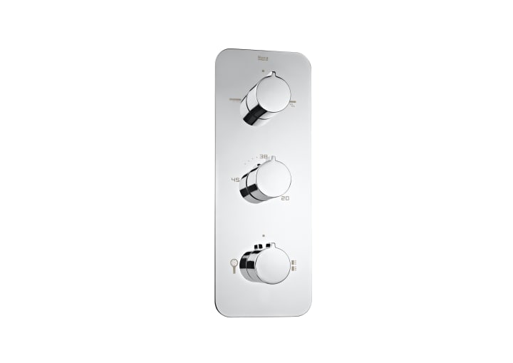 Thermostatic built-in shower mixer with 4 way diverter
