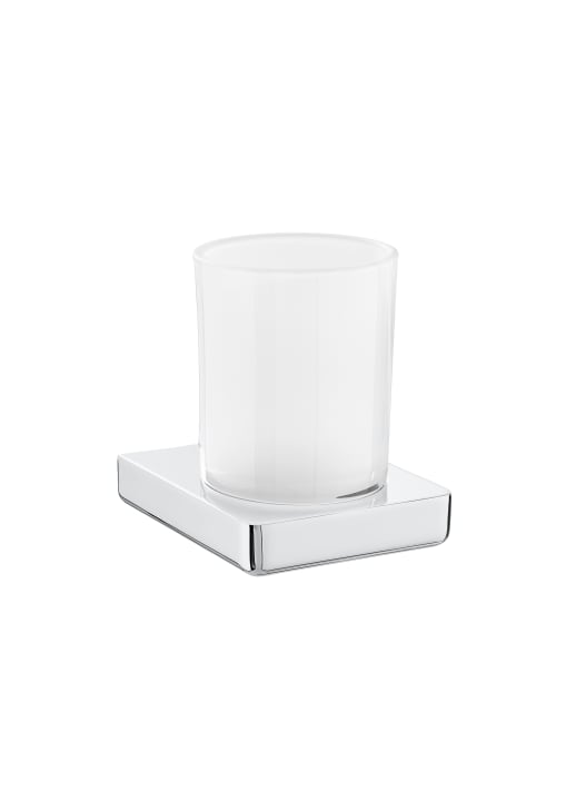 Wall-mounted glass tumbler