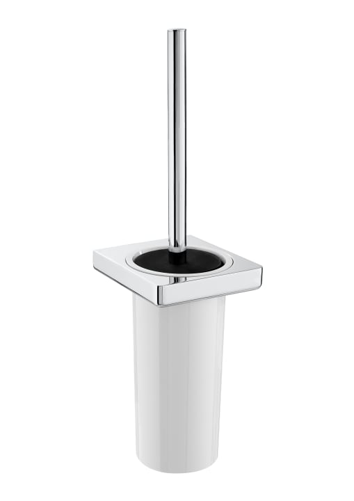 Wall-mounted toilet brush holder