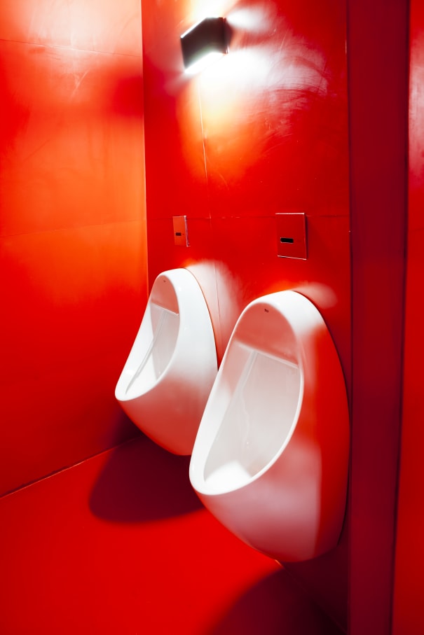 The Tower has been re-painted several times since the initial construction. The original colour during creation “Venetian Red”, was a bright red. In 2014, with the remodelling focused mainly on the first floor, Venetian Red was used as the central theme of the project. According to the architect Alain Moatti, the choice of Roca was backed up by the values of design, technology and quality, as well as by the high resistance of Roca products which make them ideal for installation in public spaces with a high influx of visitors.5