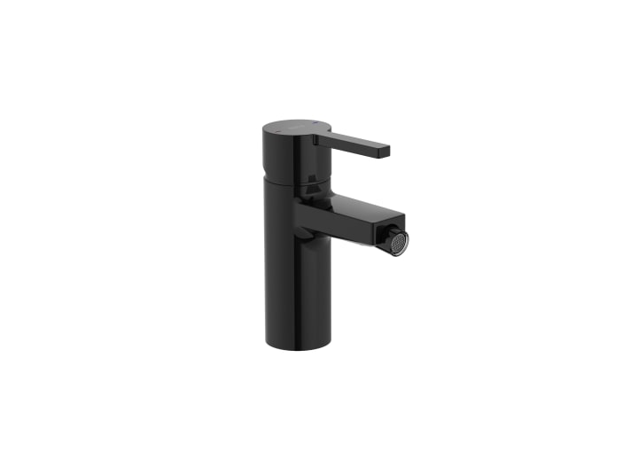 Bidet mixer with pop-up waste