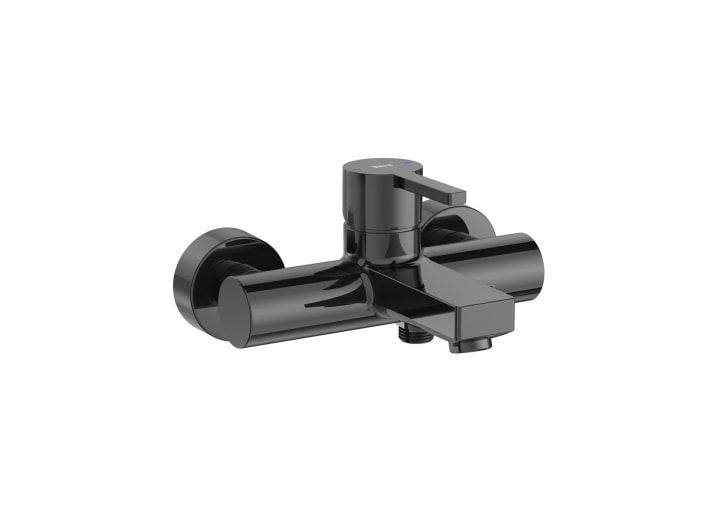 Wall-mounted bath-shower mixer