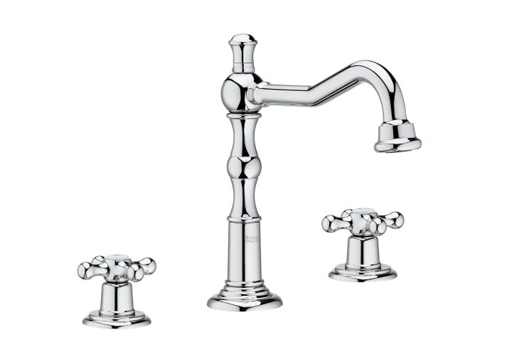 Basin mixer with click clack waste