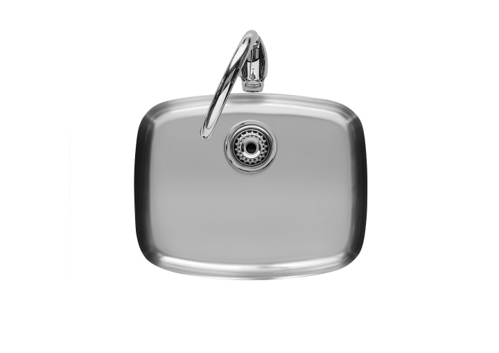 Stainless steel single bowl kitchen sink