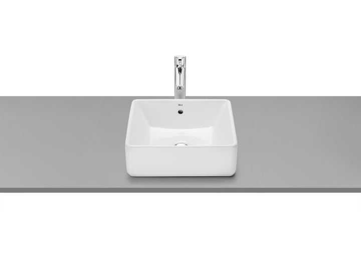 SQUARE - Over countertop vitreous china basin