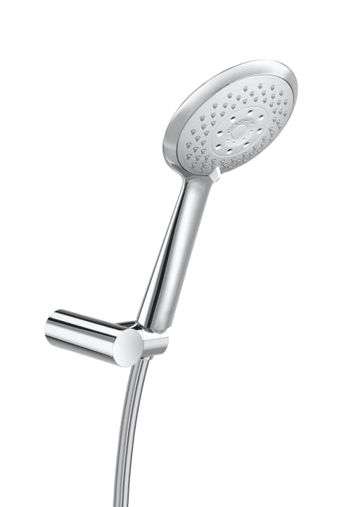 ROUND - Shower kit with Sensum Round 130/4 handshower, slide bar with adjustable handshower bracket and 1,7 m flexible hose