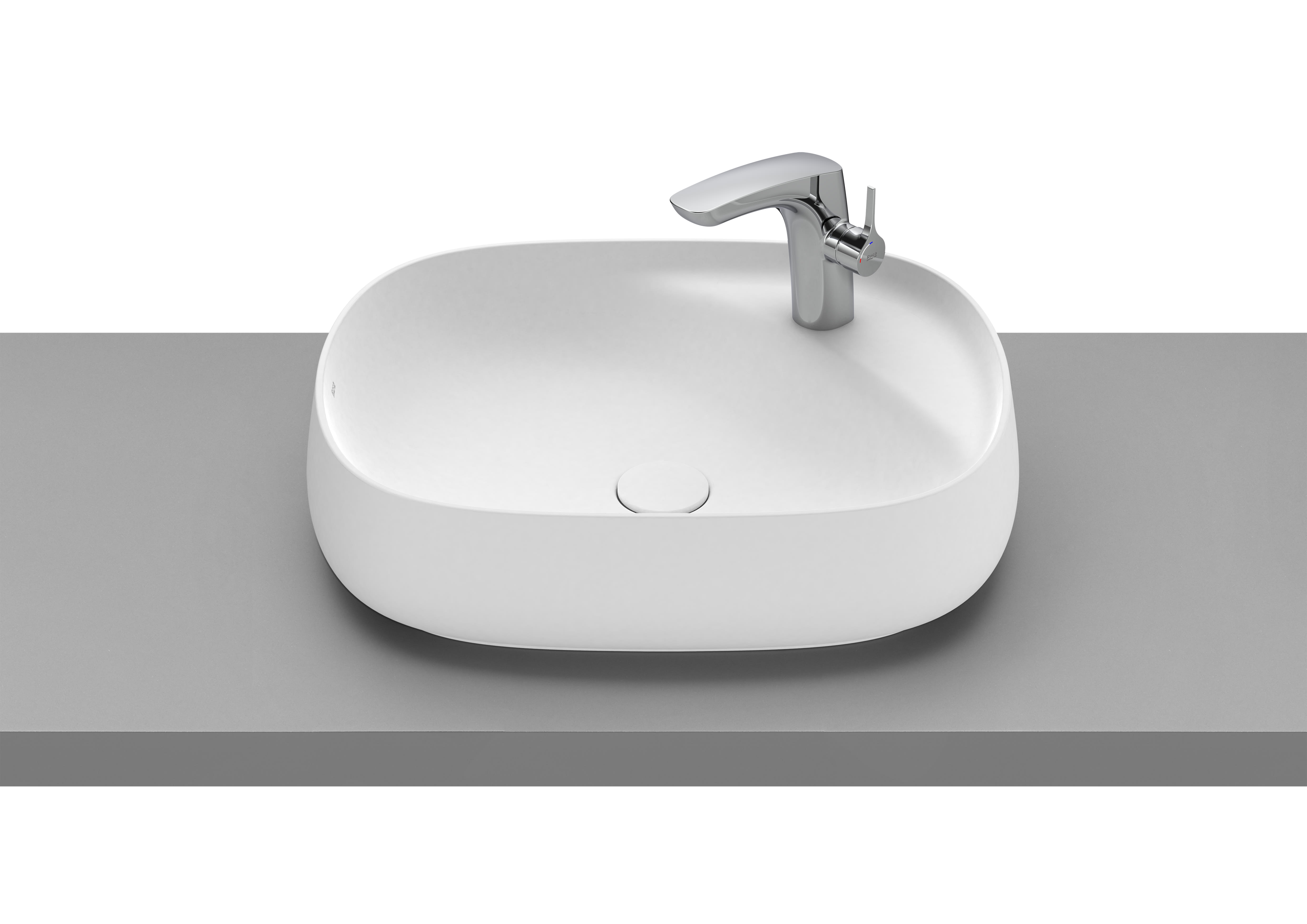 Over countertop basins Matt White Beyond A3270B8620 Roca