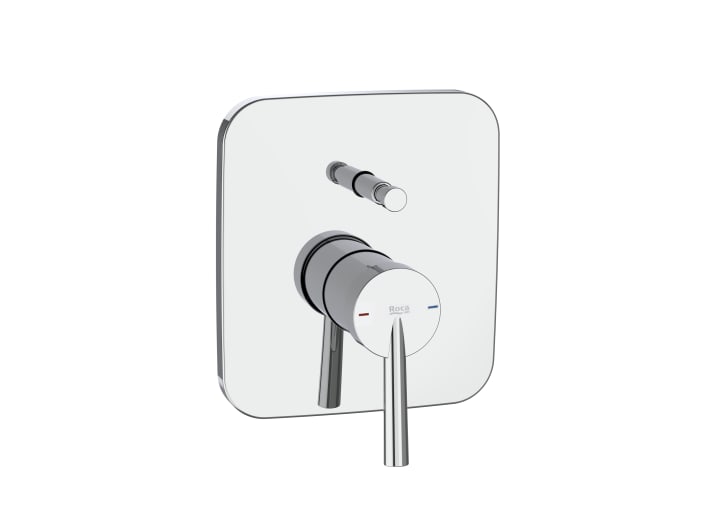 Recessed single-lever mixer for bath or shower. To complete with RocaBox A525869403