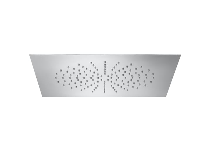 Extraslim metallic shower head for ceiling installation
