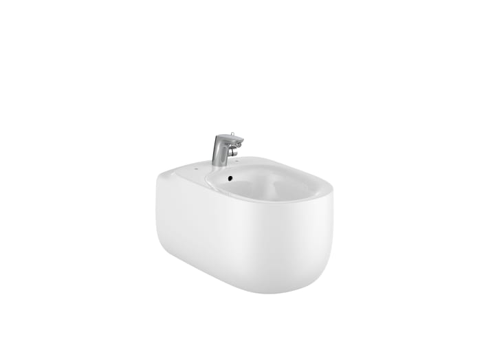 Vitreous china wall-hung bidet