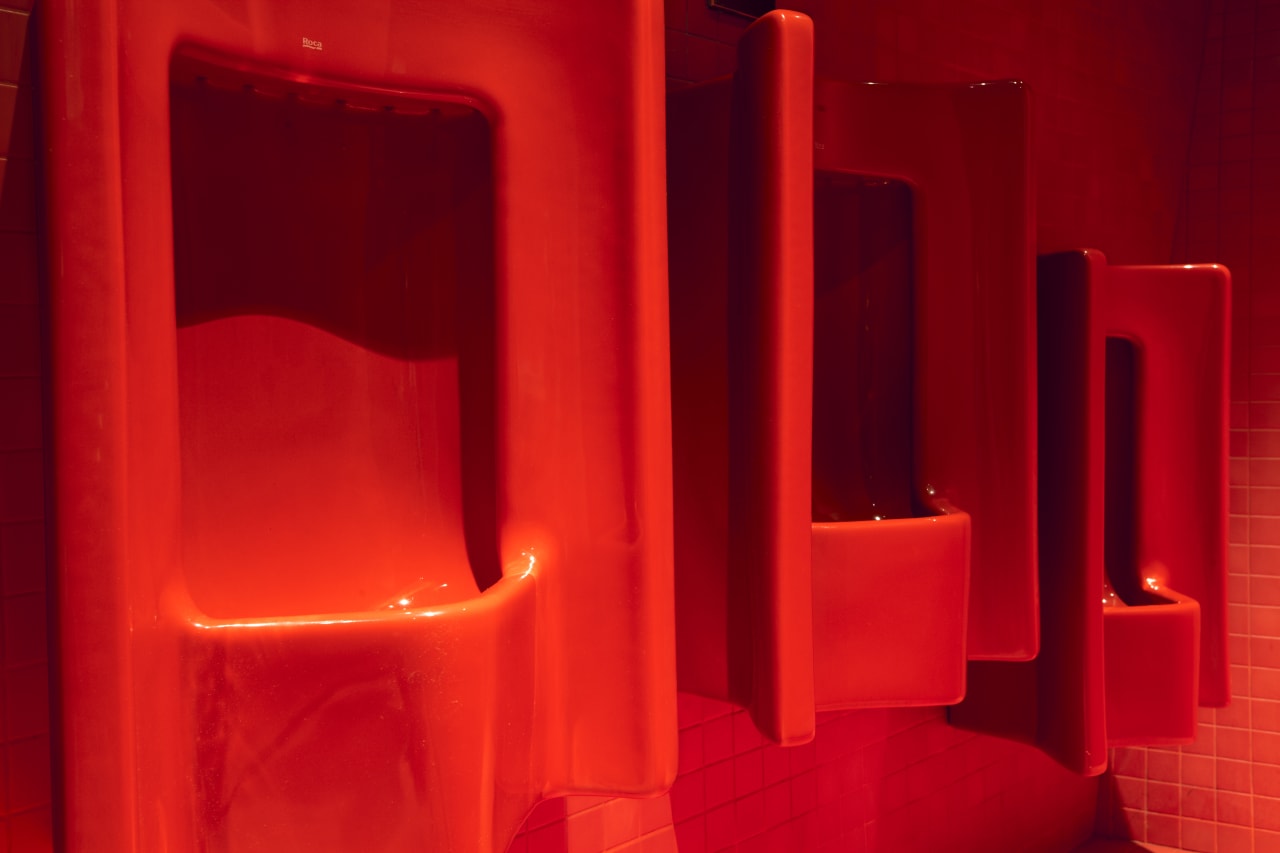 The Tower has been re-painted several times since the initial construction. The original colour during creation “Venetian Red”, was a bright red. In 2014, with the remodelling focused mainly on the first floor, Venetian Red was used as the central theme of the project. According to the architect Alain Moatti, the choice of Roca was backed up by the values of design, technology and quality, as well as by the high resistance of Roca products which make them ideal for installation in public spaces with a high influx of visitors.