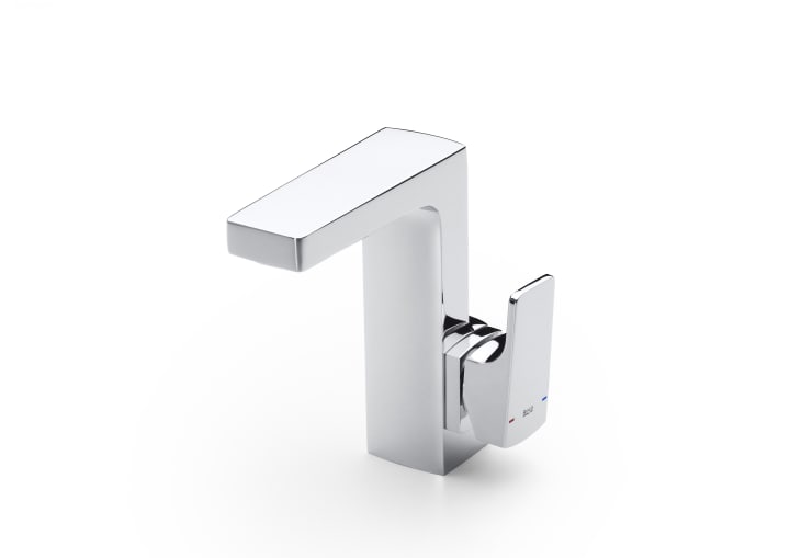 Basin mixer, integrated lateral handle, with pop-up waste, Cold Start