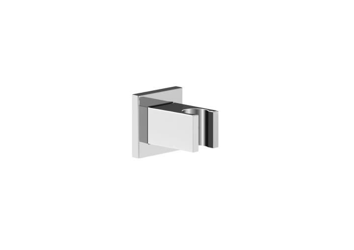 SQUARE - Fixed chromed bracket for hand shower
