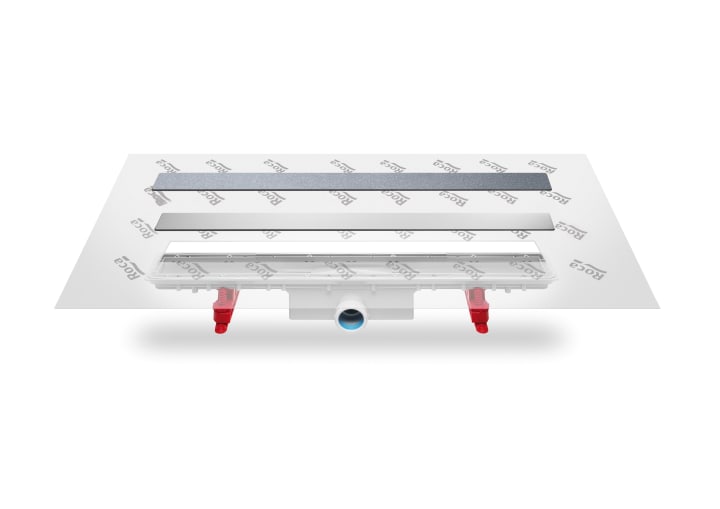 IN-DRAIN X3 - Installation drainage kit with support for ceramic plate (plate not included) and premounted geotextile fabric