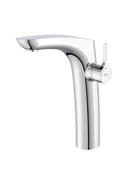 High-neck basin mixer with pop-up waste, Cold Start