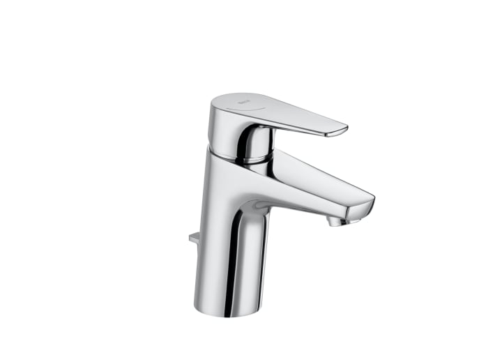 Basin mixer with pop-up waste