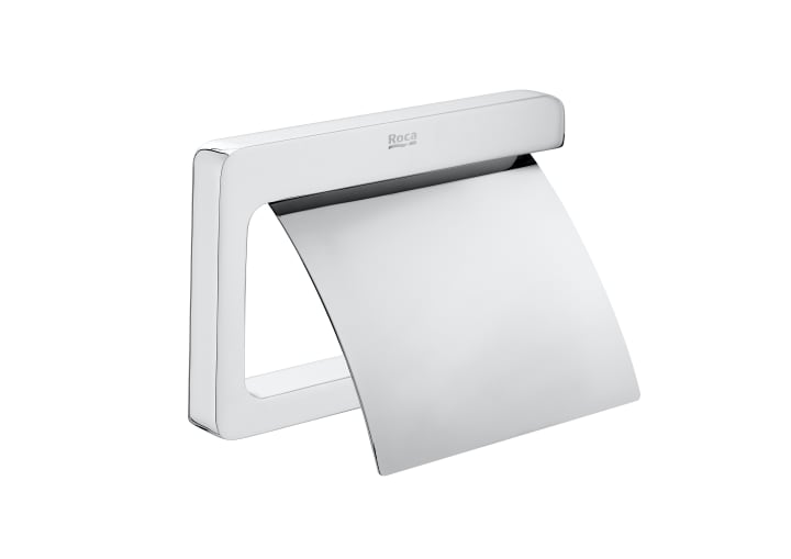 Toilet roll holder with cover