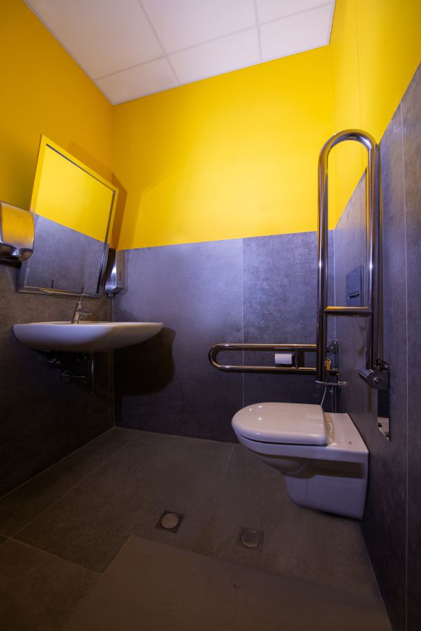 The pavilion at Expo 2020 combined bold, colourful design with innovation and sustainability, showcasing Roca’s advanced bathroom solutions. Vibrant cones provided functional cooling, while Roca’s Inspira and Beyond WCs complemented the pavilion’s flowing forms and sustainability goals with water-saving technology. Inside, Inspira basins, Luna and Iridia mirrors, and Wing urinal partitions echoed the pavilion’s playful yet sophisticated aesthetic. Products like the EP1 electronic dual flush plate and Avant self-closing faucet highlighted Roca’s commitment to water efficiency, blending seamlessly with the pavilion’s circular economy principles and human-centric design philosophy.