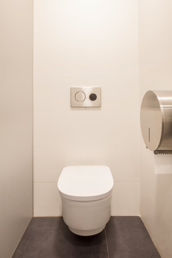 To update the bathrooms for contemporary demands while adhering to the integrity of the building, the products selected need to convey the modern ideals of its architecture and be accessible and inclusive. The linear and structural design of the wall-hung basins and the soft curves and stacked volumes of the Roca Rimless® wall-hung WC evoke timeless simplicity and the modernist ideals of Sert’s building. To accommodate all users, the Access collection was another essential product added into the bathrooms, including the Access WC seat and cover, comfort tilting mirror, grab bars and folding shower seat. The inclusion of public wall-mounted towel dispensers and waste bins enhanced the functionality of the space.10